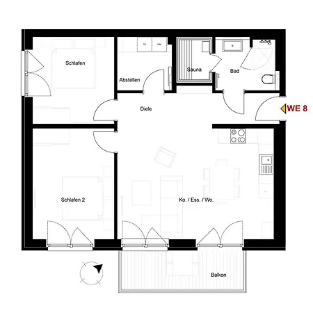 公寓 Herz Von 8 - Mit Sauna Und Balkon, Nur 300m Vom Entfernt *