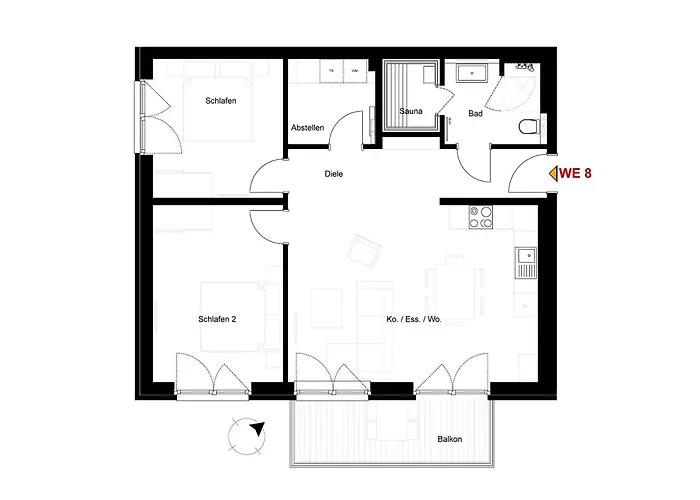 Appartement Herz Von 8 *